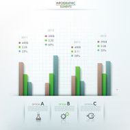 Modern infographics options banner N358