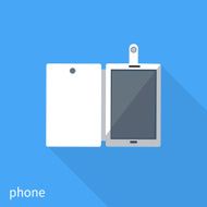 Smartphone business concept of flat design N2