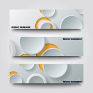 Set of banner templates with abstract background N20