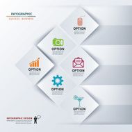 paper square infographic