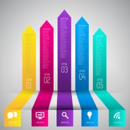 Colorful banners template for step presentation can be used N2