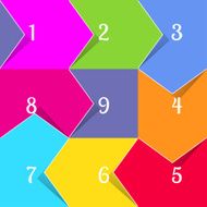 Envelopes form of arrows for use in infographics vector