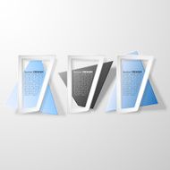Infographic banners set origami styled vector N7