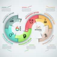 Modern infographics options banner N359