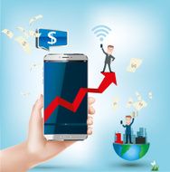 businessman infographics vector illustration