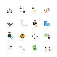 Business management icon set N5