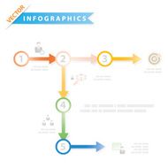 Colorful vector design for workflow layout N13