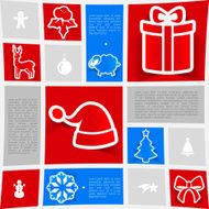 Christmas sticker infographic N67