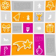 Christmas sticker infographic N68