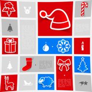 Christmas sticker infographic N69