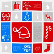 Christmas sticker infographic N71