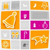 Christmas sticker infographic N72