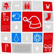 Christmas sticker infographic N74