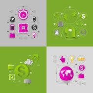 business sticker infographic N30