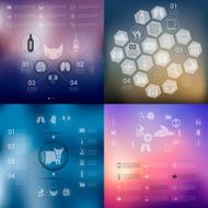 veterinary infographic with unfocused background N19
