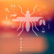 veterinary infographic with unfocused background N20
