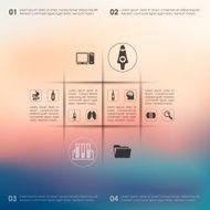 medical infographic with unfocused background N28