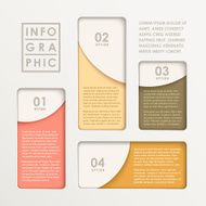 modern abstract paper bar chart infographic