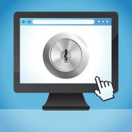 Vector internet security concept