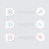 Abstract business info graphics template with icons N66