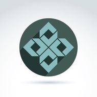 Geometric abstract icon symbol vector graphic design N7