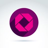 Vector abstract icon symbol N7