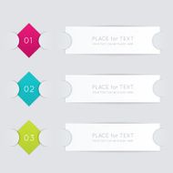Vector colorful text box trendy colors N4
