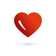 Heart symbol emblem icon design template N2