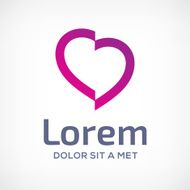 Heart symbol icon design template N3