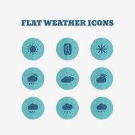 Flat icons collection Vector illustration N2
