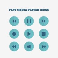 Flat icons collection Vector illustration N3