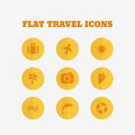 Flat icons collection Vector illustration N4
