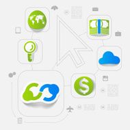 business sticker infographic N31