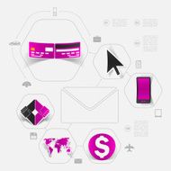 business sticker infographic N32