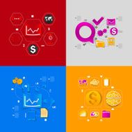 business sticker infographic N34