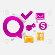 business sticker infographic N37