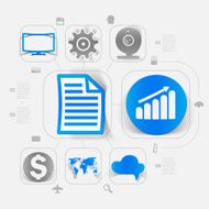 business sticker infographic N38