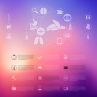 veterinary infographic with unfocused background N26