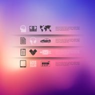 business infographic with unfocused background N141