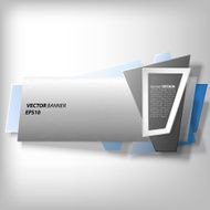 Infographic banner origami styled vector N15