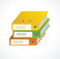 Binders Vector 123 infographics template