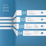 Infographics menu vector design with four options N2
