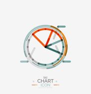 Line graph chart icon N27