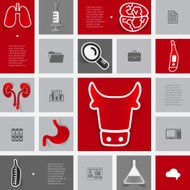 Veterinary sticker infographic N83