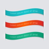 Vector colorful text box trendy colors N6