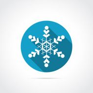 Snowflake flat icon N3