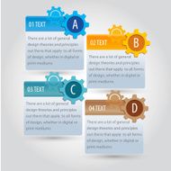Info graphic gear
