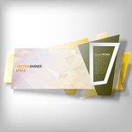 Infographic banner origami styled vector N16