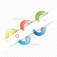 Colorful vector design for workflow layout N15