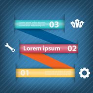Colorful vector design for workflow layout N16